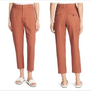 Vince rust colored linen trousers size 12